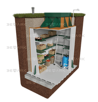 Погреб-Кессон Земляк 2500х2000 (муфта 133) – фото 4 | СТРОЭКОС